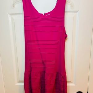 Comfortable Vibrant Colored Dress with Zipper Back